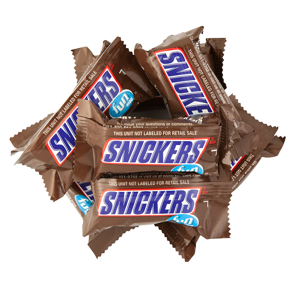 Snickers Bars - Fun-Size 15.8lb – CandyDirect.com