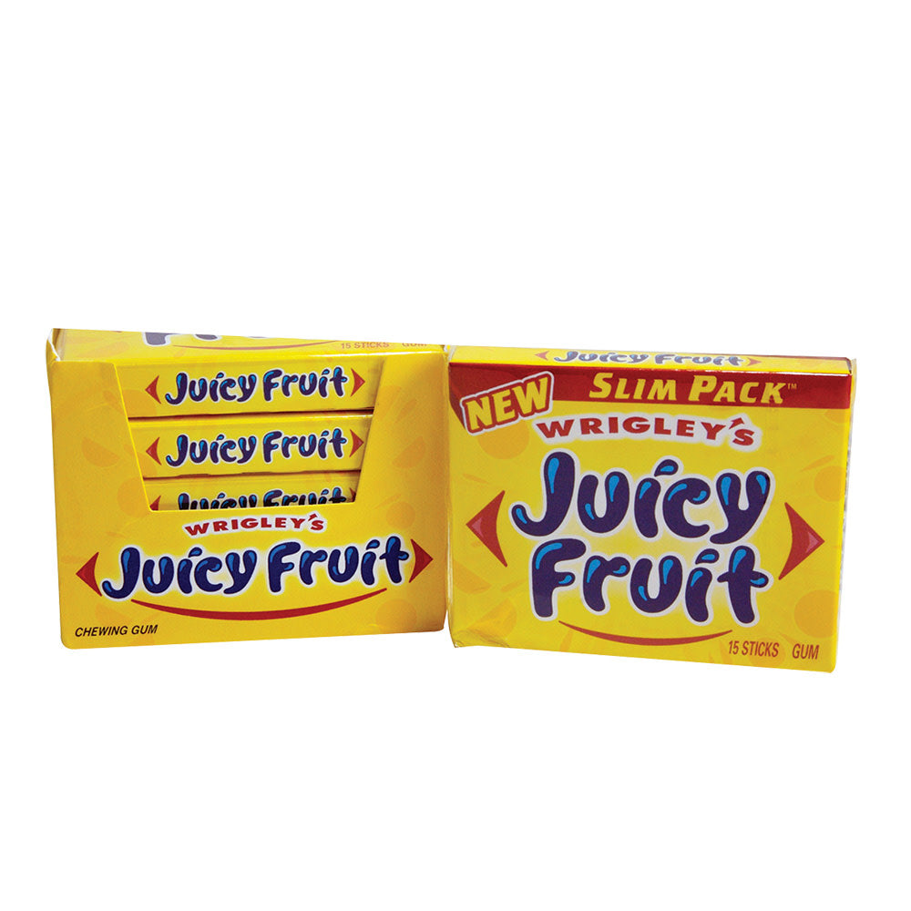Wrigley's Juicy Fruit - 15-Stick Slim Packs 10ct – CandyDirect.com