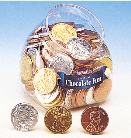 Chocolate Coins Tub - 72ct