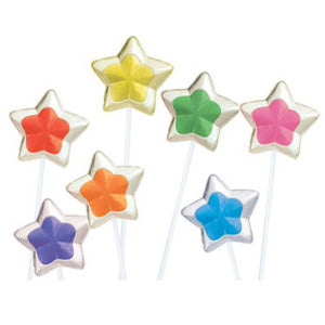 Two-Tone Star Twinkle Pops - 120ct