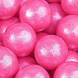Bright Pink Shimmer Bubble Gum Balls - 2lb