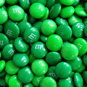Dark Green M&M's Candy
