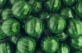 Watermelon Bubble Gum Balls 1-inch - 850ct