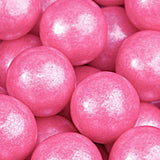 Bright Pink Shimmer Bubble Gum Balls - 2lb