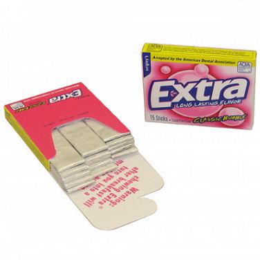 Wrigley's Extra Bubble Gum - Slim 10ct