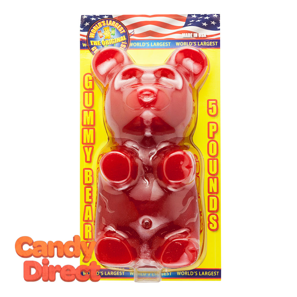 The Original World's Largest Gummy Bear - 5lbs - Cherry
