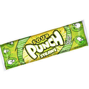 Sour Punch Straws King Size - Apple 24ct