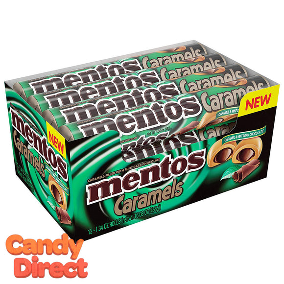 Caramel Mentos Dark Chocolate Mints - 12ct