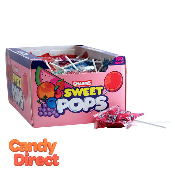 Charms Pops Sweet - 100ct
