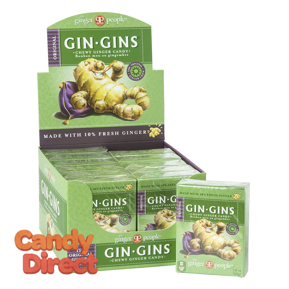 Chews Ginger People Gin Gins Original 1.6oz Box 24ct
