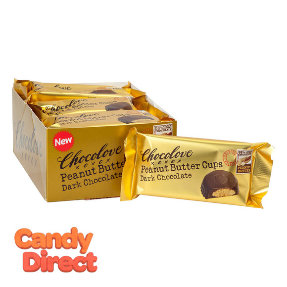 Chocolove Dark Chocolate Peanut Butter Cups 1.2oz - 12ct