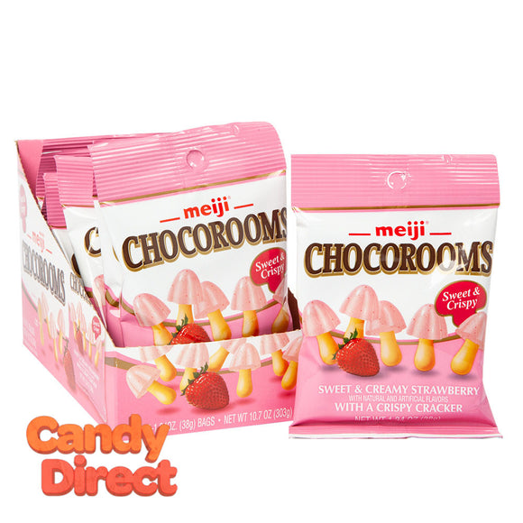 Chocorooms Strawberry 1.34oz Peg Bag - 8ct