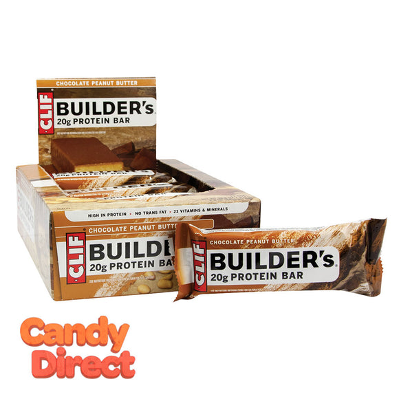 Clif Builder's Bars Chocolate Peanut Butter 2.4oz - 12ct