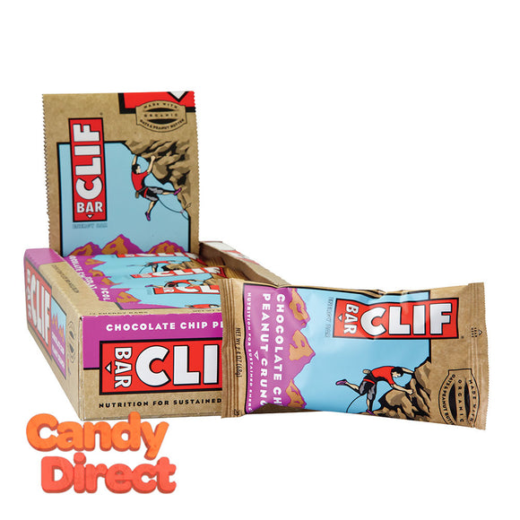 Clif Chocoalte Chip Peanut Crunch Bar 2.4oz Bar - 12ct