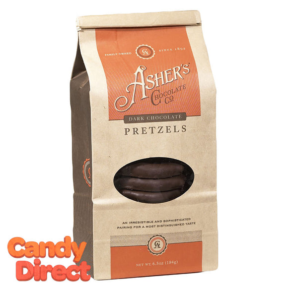 Dark Chocolate Covered Pretzels - 12ct Asher's Coffee Bags