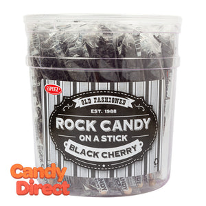 Espeez Black Cherry Sticks Tub Rock Candy 0.8oz - 36ct