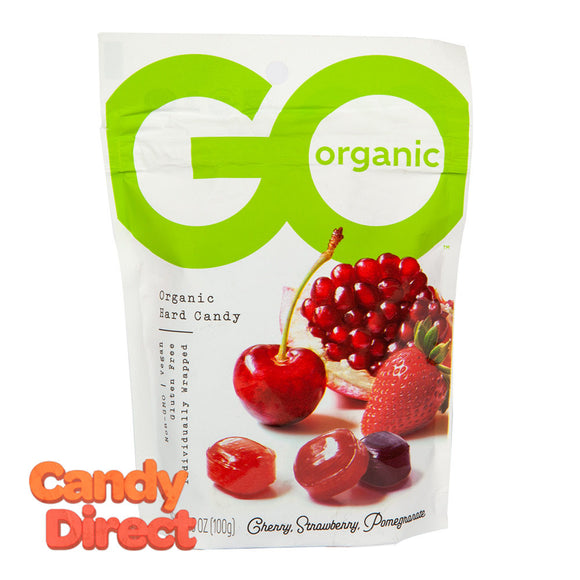 Go Assorted Fruit Hard Candy Organic 3.5oz Pouch - 6ct