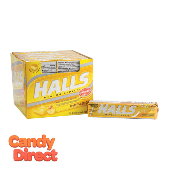 Halls Cough Drops Honey Lemon - 20ct