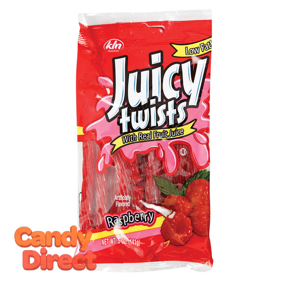 Juicy Twists Red Raspberry5oz Peg Bag - 12ct