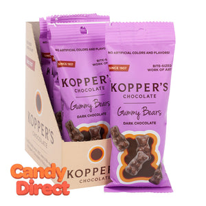 Koppers Dark Chocolate Gummy Bears 2oz - 6ct