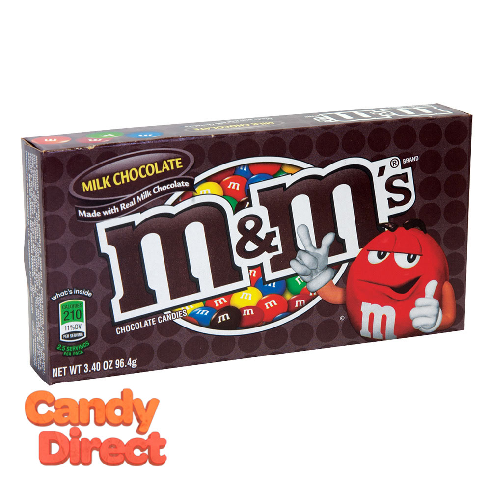 Theater Box Candy - M&M's Milk Chocolate - 12ct Display Box