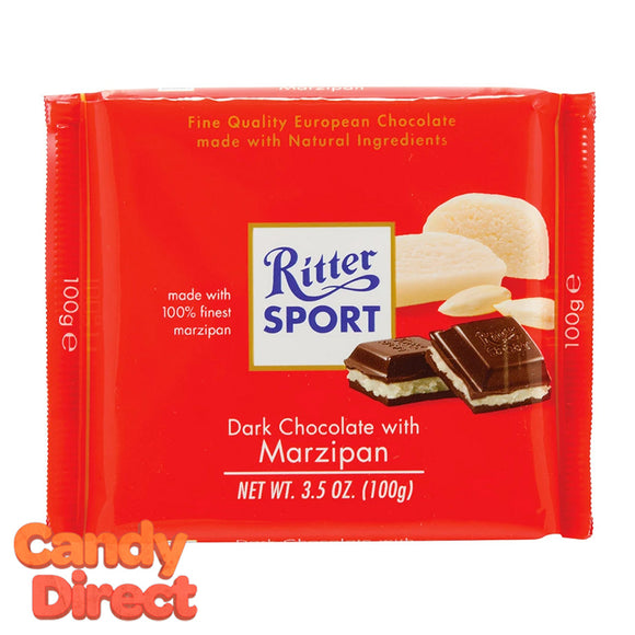 Marzipan Ritter Sport Dark Chocolate - 12ct
