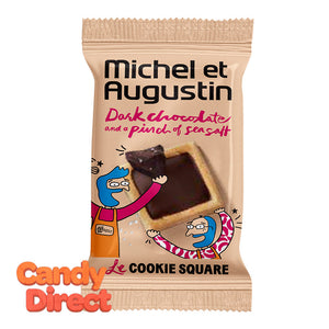 Michel Et Augustin With Sea Salt Mini Cookie Squares Dark Chocolate - 180ct