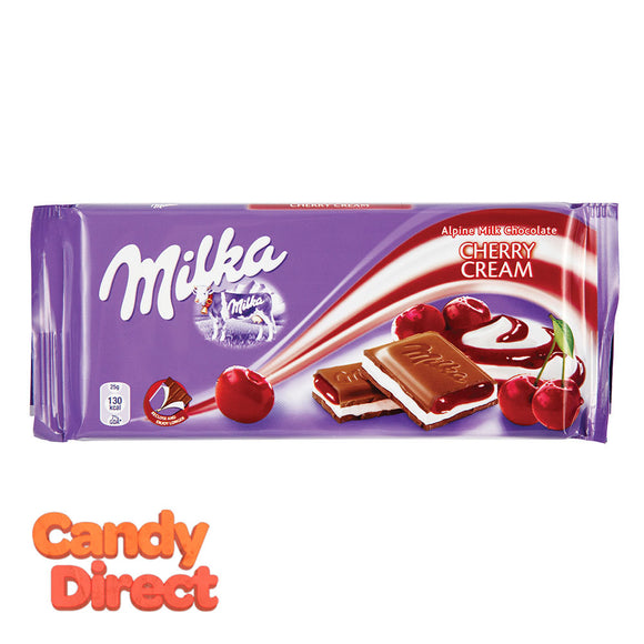 Milka Cream Bar Cherry 3.5oz - 22ct