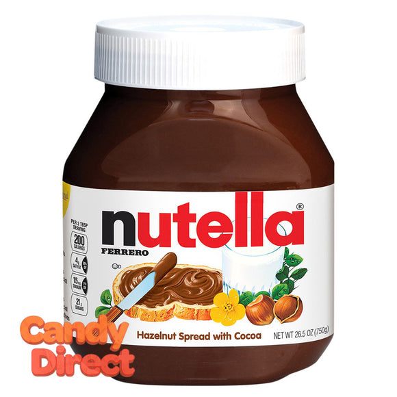 Nutella Hazelnut Spread Chocolate 26.5oz Jar - 12ct