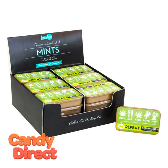 Peppermint Mints Eat.Weed.Repeat 0.56oz Tins - 24ct