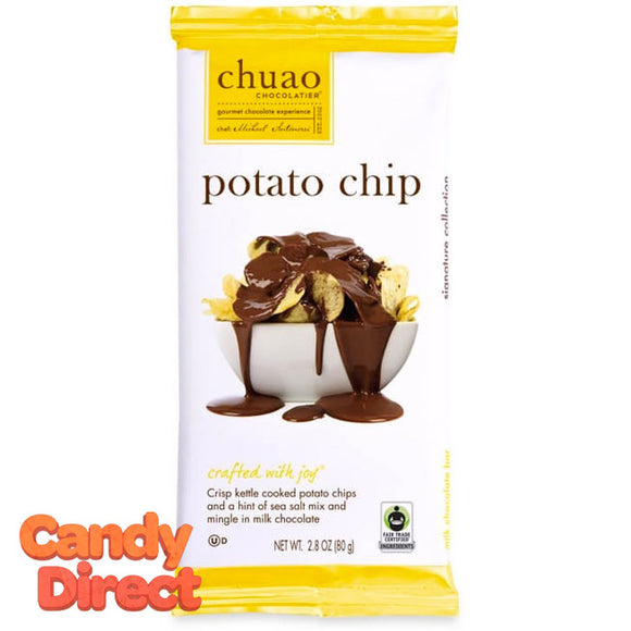 Potato Chip Chuao Milk Chocolate Bars - 12ct