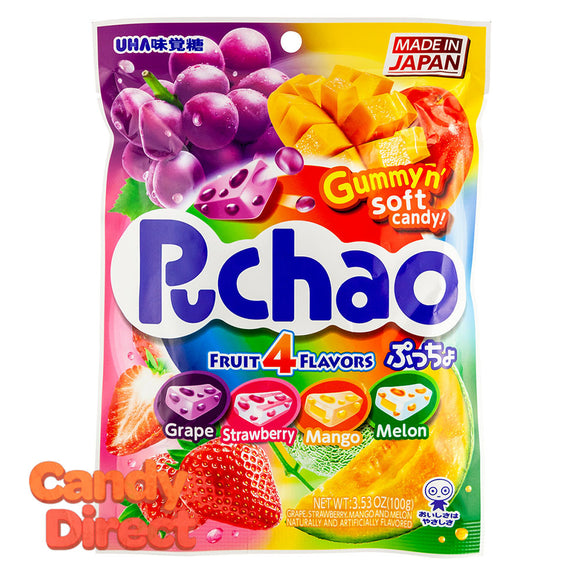 Puchao Mixed Fruit Candy 3.53oz Peg Bag - 6ct