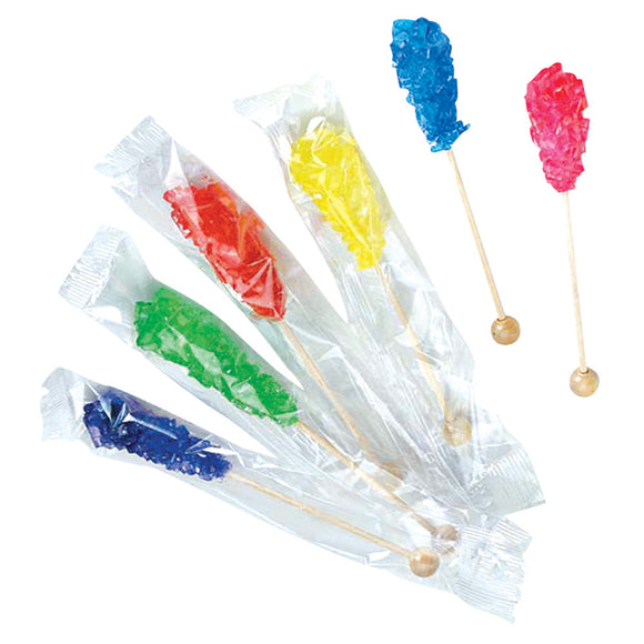 Roses Brands Assorted Rock Candy Sticks - 60 Count – CandyDirect.com