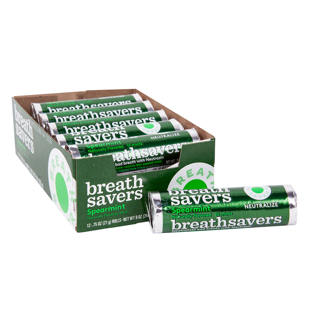 Breath Savers Spearmint Mints - 12 Count – CandyDirect.com