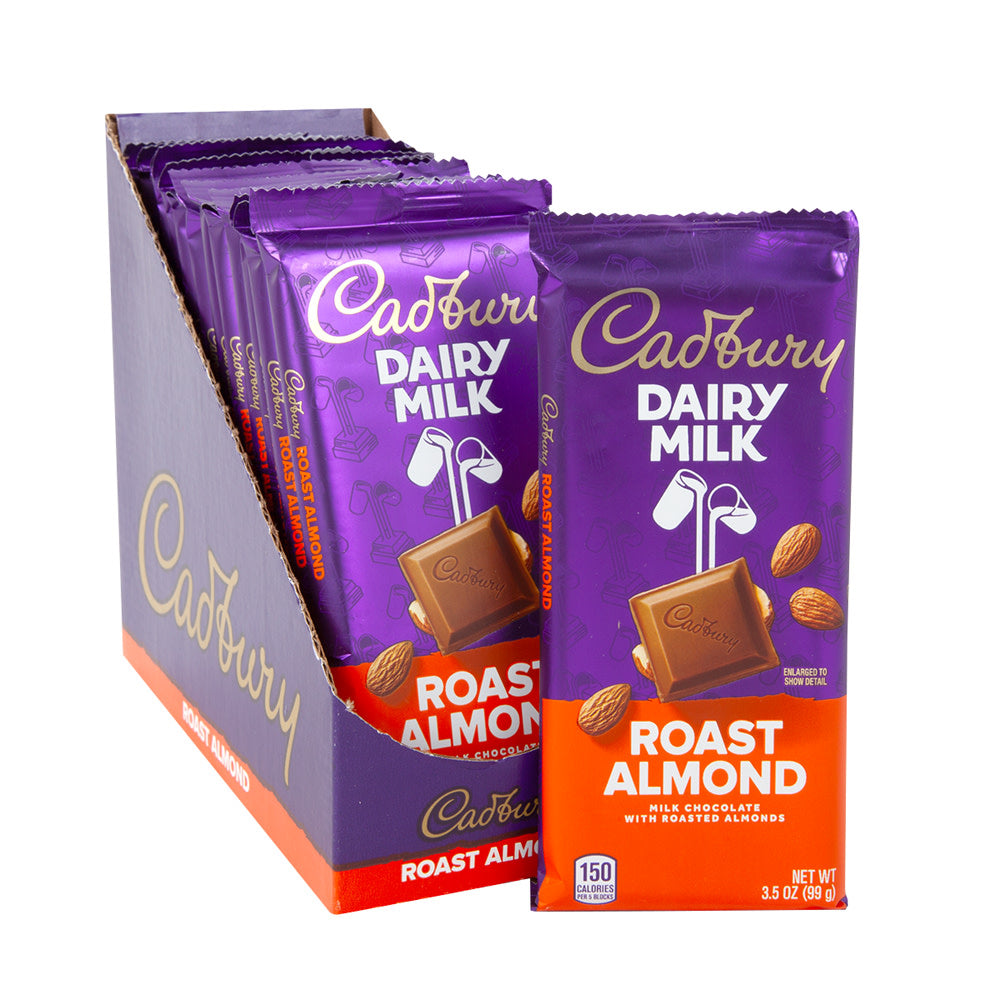 Cadbury Roast Almond Milk Chocolate Candy Bars - 14 Count – CandyDirect.com