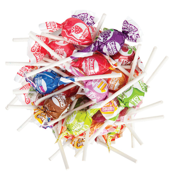 Charms Mini Pops Assorted Lollipops - 30 LB – CandyDirect.com