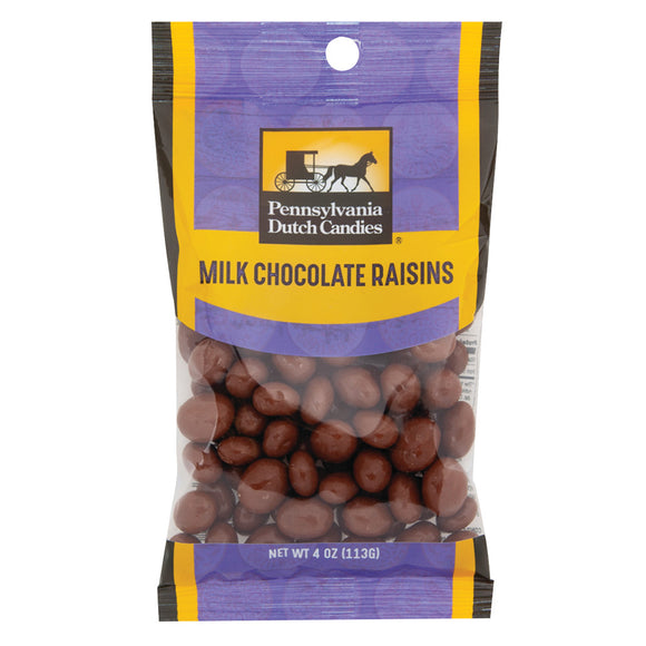 Pennsylvania Dutch Co. Chocolate Covered Raisins Candy Peg Bag - 12 ...