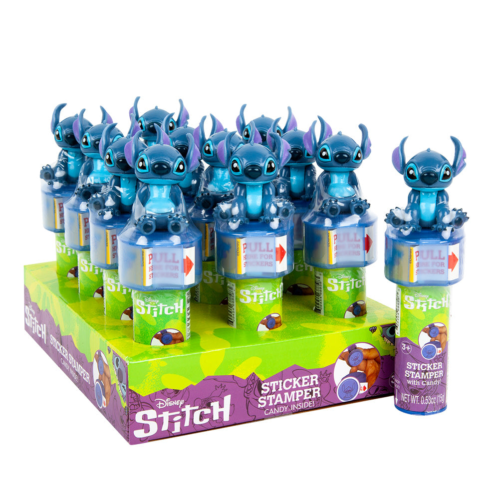 Candyrific Disney Stitch Sticker Stamper Candy - 12 Count – CandyDirect.com