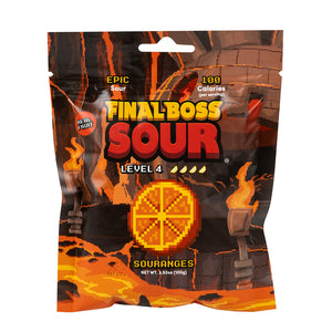 Final Boss Sour Level 4 Souranges Candy Treats Peg Bag - 12 Count ...
