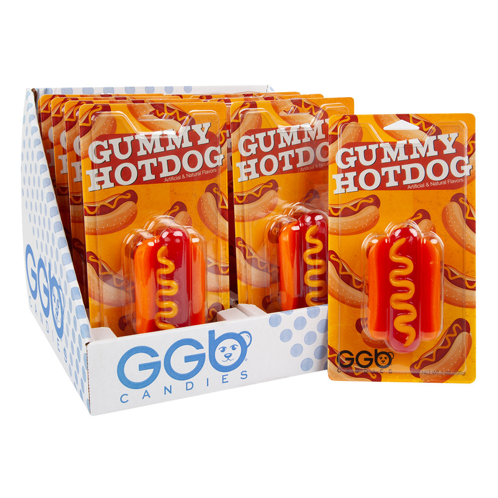 Giant Gummy Bear Giant Gummy Hotdog Candy Blister Pack - 10 Count ...