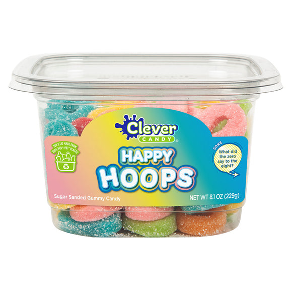 Loop Sticks Candy Happy Hoops Sour Gummy Loops Candy Tubs - 12 Count – CandyDirect.com