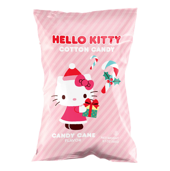 Hello Kitty Candy Cane Holiday Cotton Candy Bag - 12 Count ...