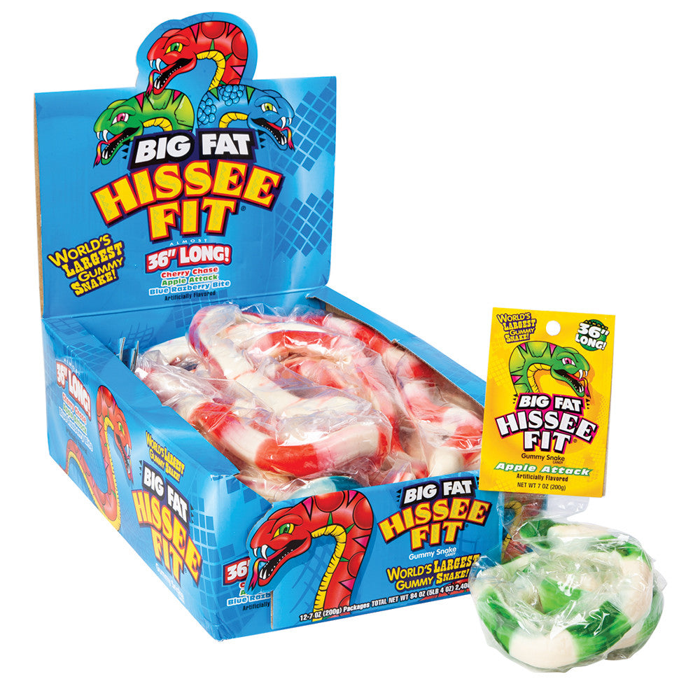 Foreign Candy Hissee Fit Gummy Snake Candy - 12 Count – CandyDirect.com