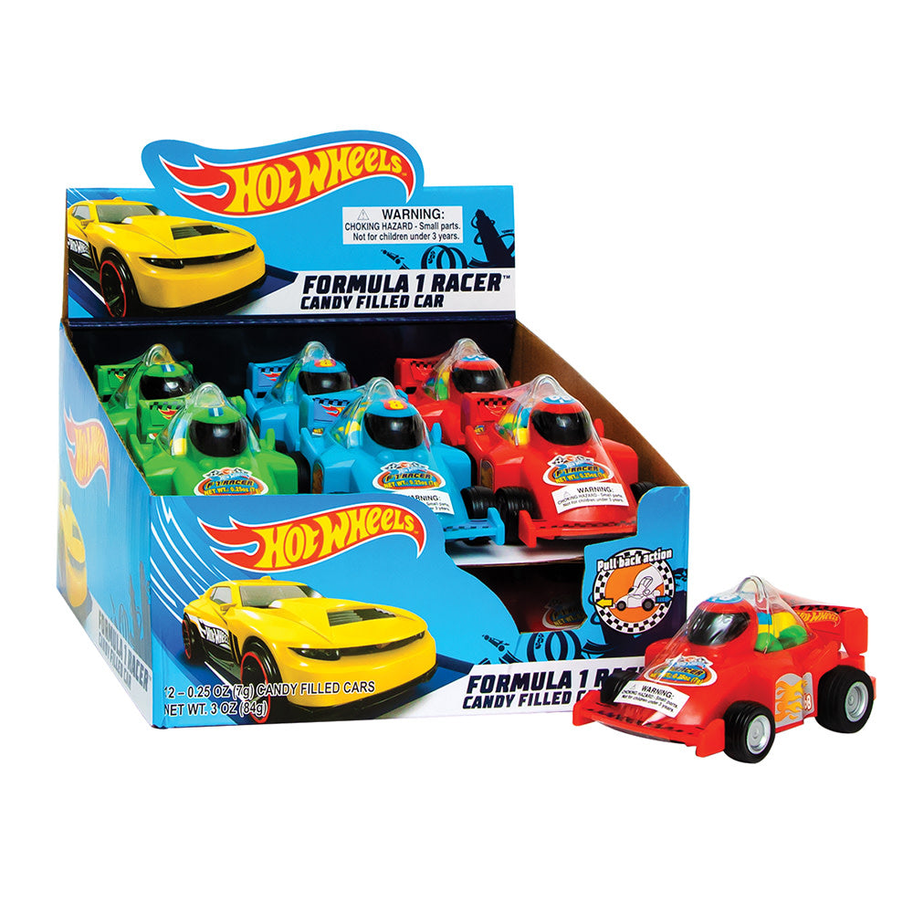 Hot Wheels Formula One Racer Candy - 12 Count – CandyDirect.com