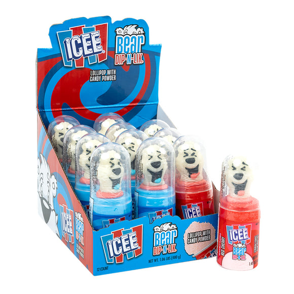 ICEE Bear Candy Powder Dip N Lik Lollipop Treats - 12 Count ...