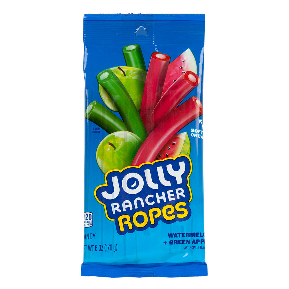 Jolly Rancher Watermelon and Green Apple Rope Candy Peg Bag - 12 Count ...