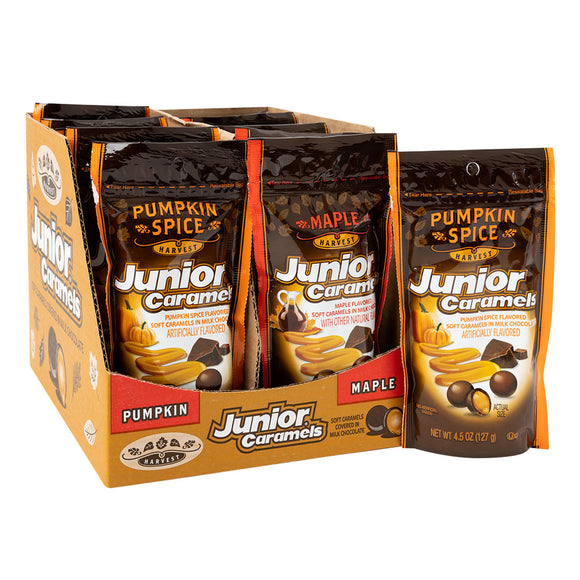Junior Mints Assorted Pumpkin Spice and Maple Caramels - 12 Count ...