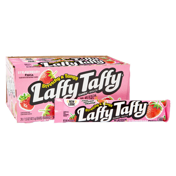 Laffy Taffy Strawberry Candy Bars - 24 Count – CandyDirect.com
