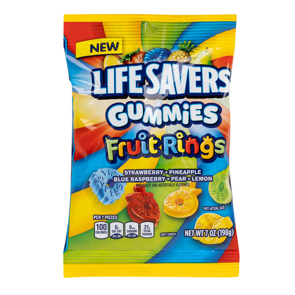Lifesavers Gummies Fruit Rings Gummy Candy Peg Bag - 12 Count ...