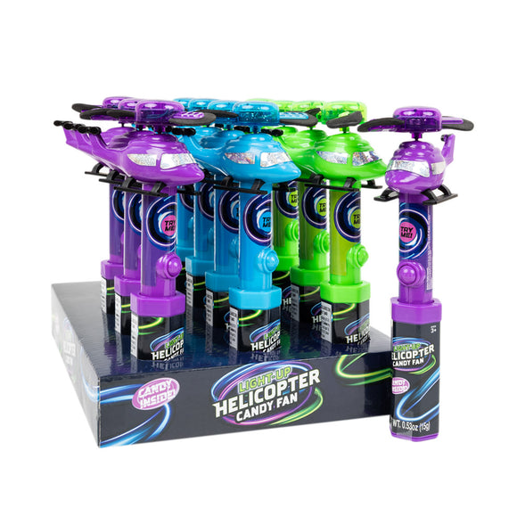 Candyrific Light Up Helicopter Candy Fan Toys - 12 Count – CandyDirect.com